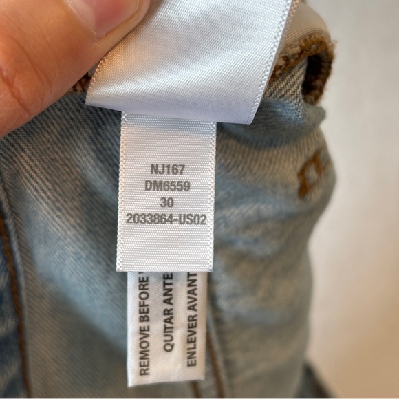 Madewell x Donni womens Low-Rise Loose Jeans in Mathison Wash size 30 NJ167 - Picture 12 of 12